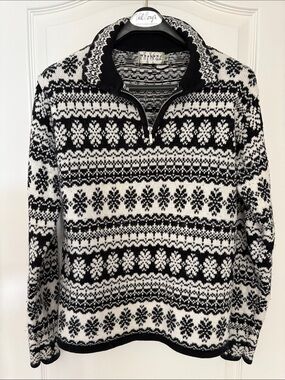 Black & White weekend edition Half-Zip Sweater